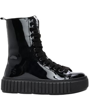 2Star Lace-Up Boots - Negro