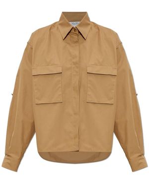 Max Mara Overhemden ,Katoen Tenue Shirt - Naturel