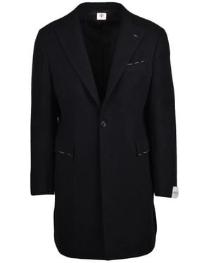 Luigi Borrelli Napoli Single-Breasted Coats - Black