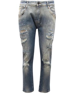 Jijil Zerrissene Blaue Hose