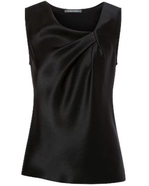 Alberta Ferretti Polyester Tops Und Tanks - Schwarz