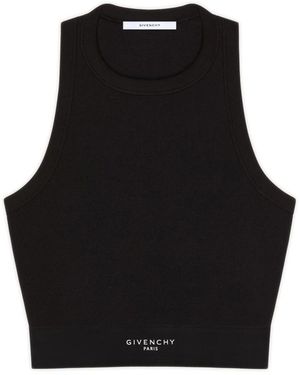 Givenchy Cropped Tank Top - Black