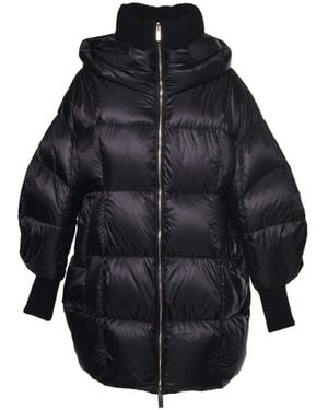Baldinini Daunenjacke Aus Wolle Und Nylon - Schwarz