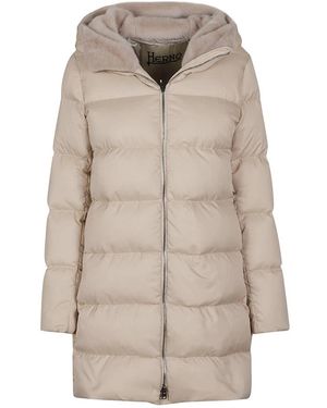 Herno A-Vormige Jas - Naturel