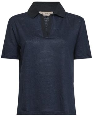 Blanca Vita Polo Shirts - Blue