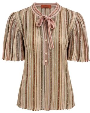 Missoni Overhemden ,Roze ,Blouse - Bruin