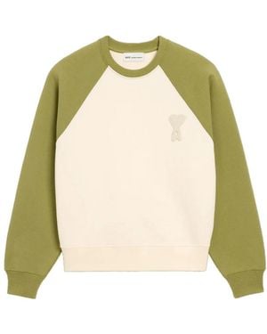Ami Paris Sweatshirts - Verde
