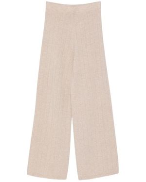 D.exterior Wide Trousers - Natural
