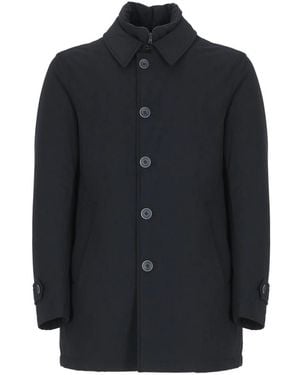 Herno Single-Breasted Coats - Azul
