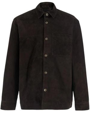 NN07 Lederjacke Mit Frontreißverschluss Und Hohem Kragen - Schwarz