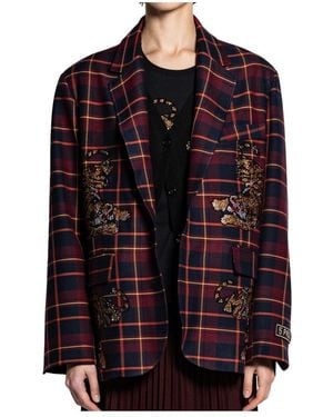 5 PROGRESS 17193 Tartan Blazer - Schwarz