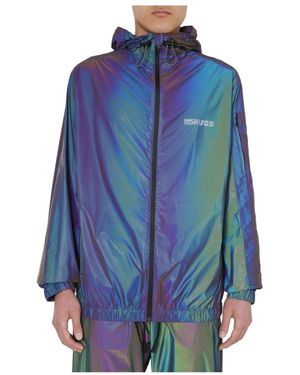 Marcelo Burlon Rain Jackets - Bleu