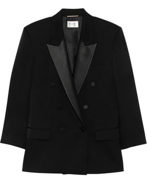 Saint Laurent Wool Blazer - Zwart
