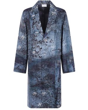 Pierre Louis Mascia Single-Breasted Coats - Azul