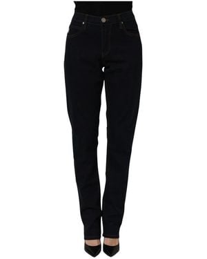 Versace Jeans Couture High Waist Skinny Denim Trouser Jeans - Zwart