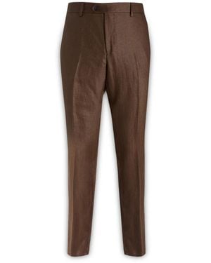 Brian Dales Suit Trousers - Brown