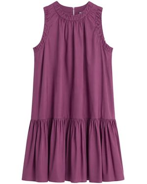 Max Mara Kleedjes ,Paars ,Katoen Vigin Jurk
