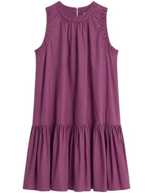 Max Mara Kleedjes ,Paars ,Katoen Vigin Jurk