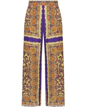 Maliparmi Sunset Paisley Broek - Blauw