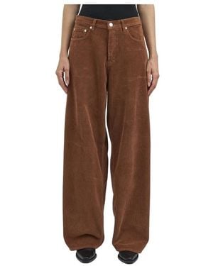 Haikure Wide Trousers - Marrón