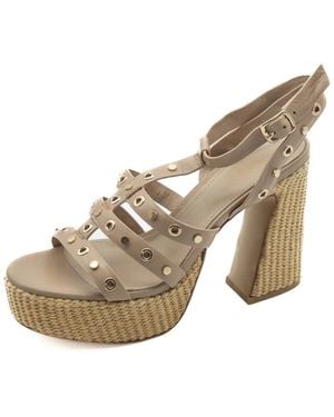 Emanuélle Vee High Heel Sandals - Neutro