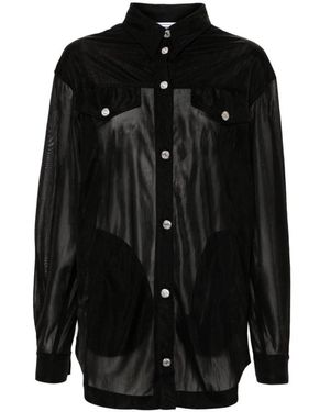Moschino Semi-Transparant Shirt - Zwart
