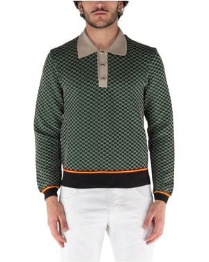Wales Bonner Round-Neck Knitwear - Verde