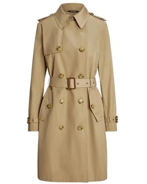 Ralph Lauren Db Blt Rn38 Lined Coat - Natural