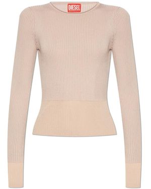 DIESEL Round-Neck Knitwear - Neutro