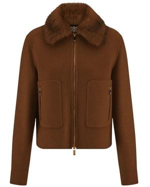 Riani Cropped Jacket - Braun