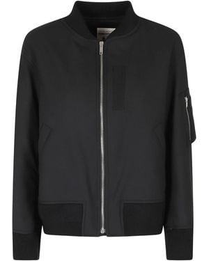 Semicouture Bomber Jackets - Negro