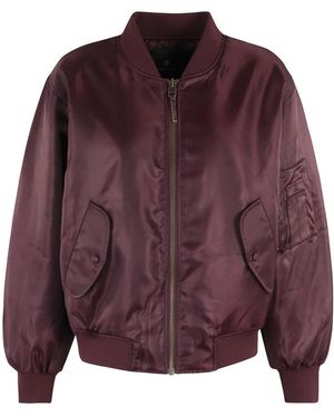 Anine Bing Chaqueta Bomber Elegante, Mujer, Talla - Morado