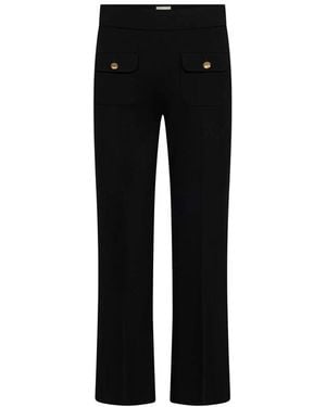 Seductive Wide Trousers - Negro