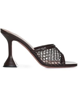 AMINA MUADDI Heeled Mules - Bianco