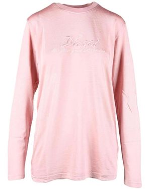 DIESEL Long Sleeve Tops - Pink