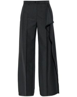Jil Sander Fil-À-Fil Dressy Wollen Broek - Zwart