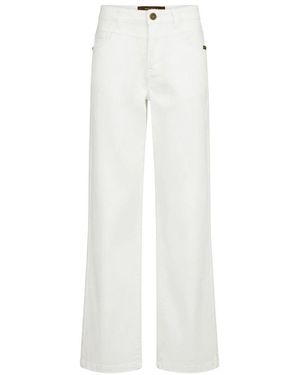 Sand Wide Trousers - Blanc