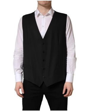 Dolce & Gabbana Suit Vests - Black