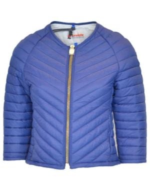 INVICTA WATCH Jassen ,Wit ,Chanel Style Puffer Jacket Various Colors - Blauw