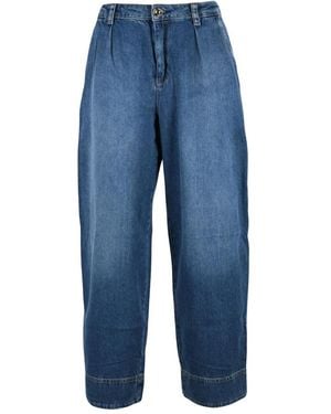 Liu Jo Jeans ,Blauw ,Katoen Baggy Jeans