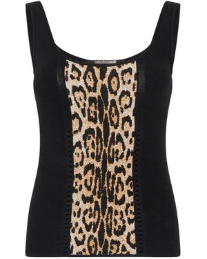 Roberto Cavalli Sleeveless Tops - Nero