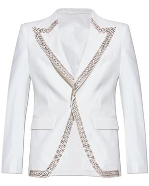 DSquared² Blazer Mit Schimmernden Applikationen - Weiß