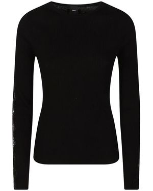 Pinko Round-Neck Knitwear - Black