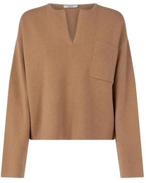 Max Mara V-Neck Knitwear - Brown