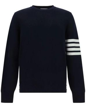 Thom Browne Round-Neck Knitwear - Blu