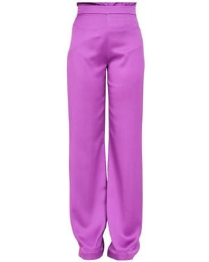 alma sanchez Straight Trousers - Purple