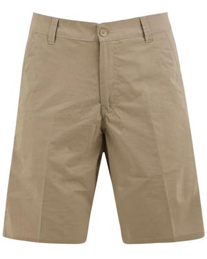 Aspesi Korte Broeken ,Katoen Regular Shorts - Naturel