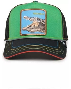Goorin Bros Cappello trucker verde con coccodrillo