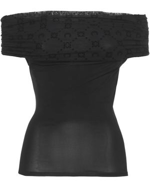 Marine Serre T-Shirts - Black