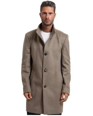 BOSS Single-Breasted Coats - Marrón